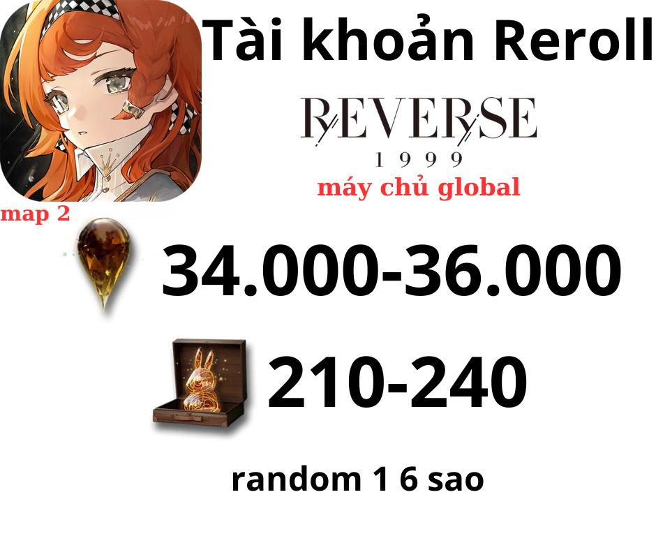 Reverse: 1999 Reroll 34k - 36k Crystal